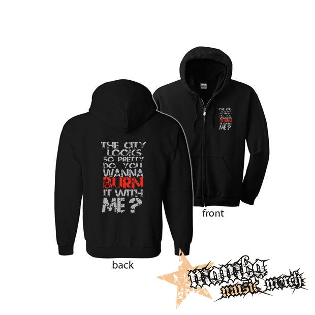 HOLLYWOOD UNDEAD - City (Hoodie Zip-Up) zipsová čierna mikina