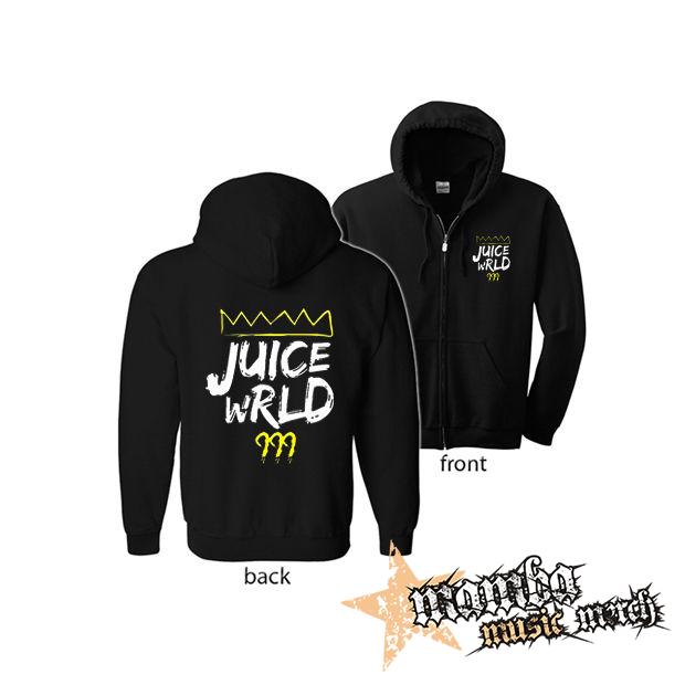 JUICE WRLD - King 999 (Hoodie Zip-Up) zipsová čierna mikina