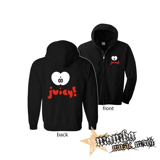 JUICY (Hoodie Zip-Up) zipsová čierna mikina