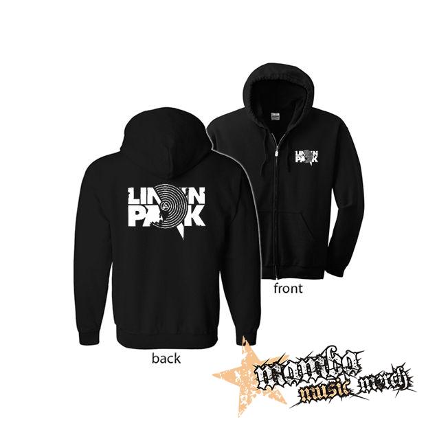 LINKIN PARK - Target (Hoodie Zip-Up) zipsová čierna mikina