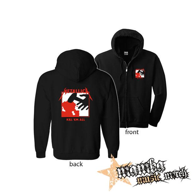 METALLICA - Kill Em All (Hoodie Zip-Up) zipsová čierna mikina
