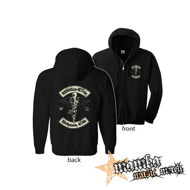MOTLEY CRUE - Caduceus (Hoodie Zip-Up) zipsová čierna mikina