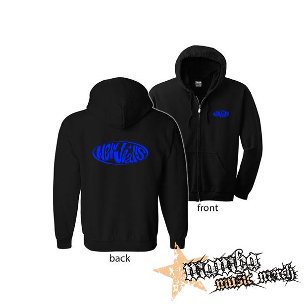 NEWJEANS - Blue Logo (Hoodie Zip-Up) zipsová čierna mikina