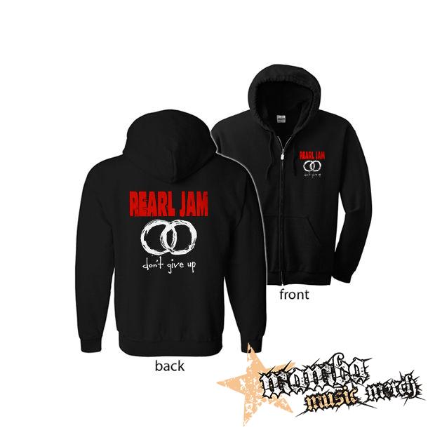 PEARL JAM - Don´t Give Up (Hoodie Zip-Up) zipsová čierna mikina