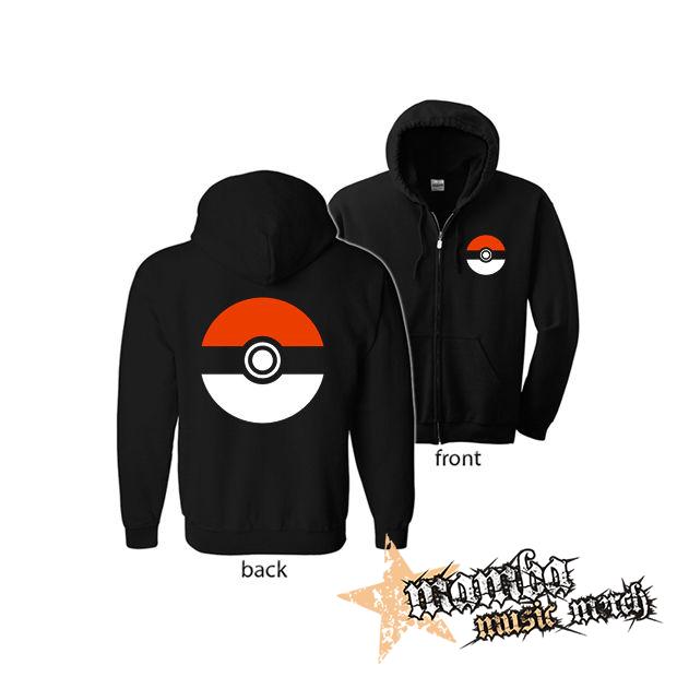 POKEMON - Symbol (Hoodie Zip-Up) zipsová čierna mikina