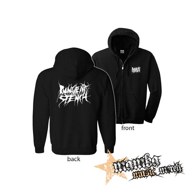 PUNGENT STENCH - Logo (Hoodie Zip-Up) zipsová čierna mikina