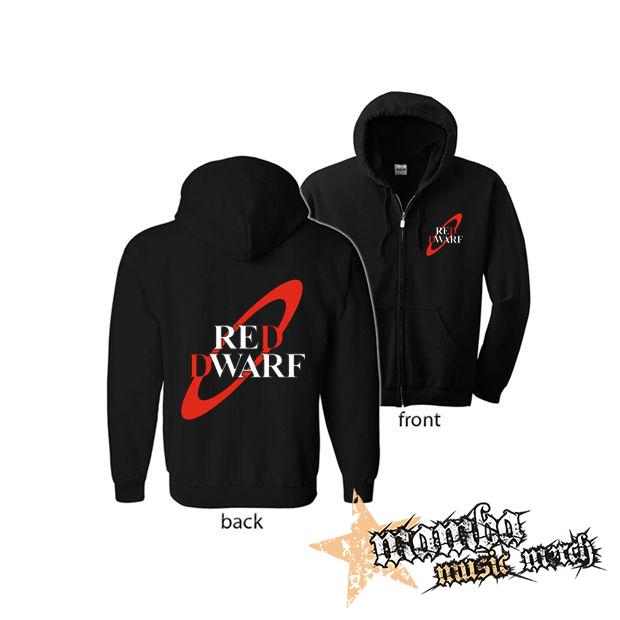 RED DWARF (Hoodie Zip-Up) zipsová čierna mikina