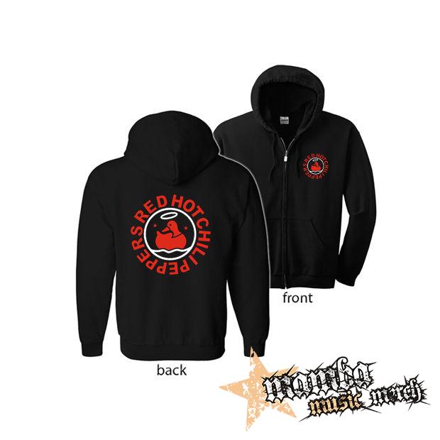 RED HOT CHILI PEPPERS - Duck Logo (Hoodie Zip-Up) zipsová čierna mikina