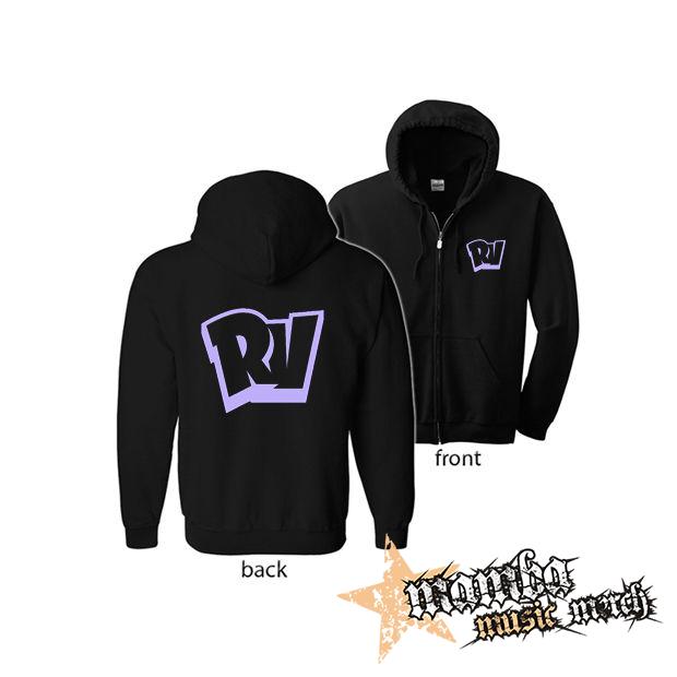 RUMBLEVERSE - Logo CREST (Hoodie Zip-Up) zipsová čierna mikina