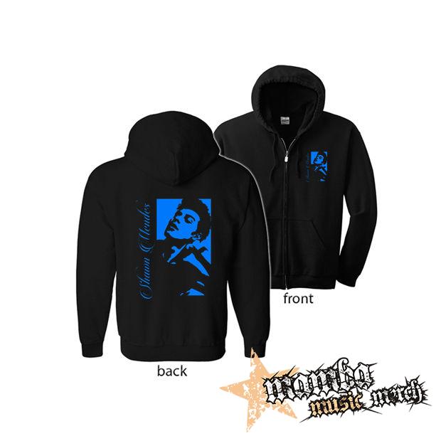 SHAWN MENDES - My Darling Blue (Hoodie Zip-Up) zipsová čierna mikina
