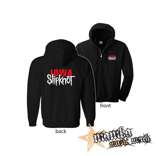 SLIPKNOT - Iowa (Hoodie Zip-Up) zipsová čierna mikina