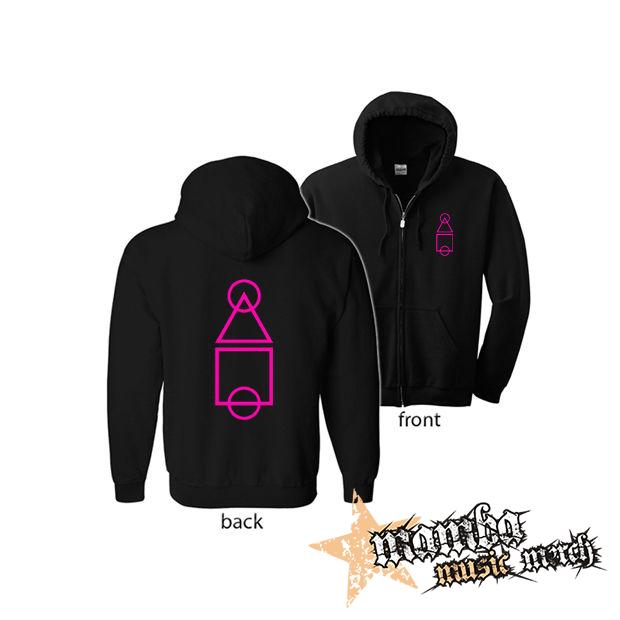 SQUID GAME - Essential (Hoodie Zip-Up) zipsová čierna mikina