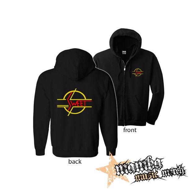SWEET - Logo Hardrock Legend (Hoodie Zip-Up) zipsová čierna mikina