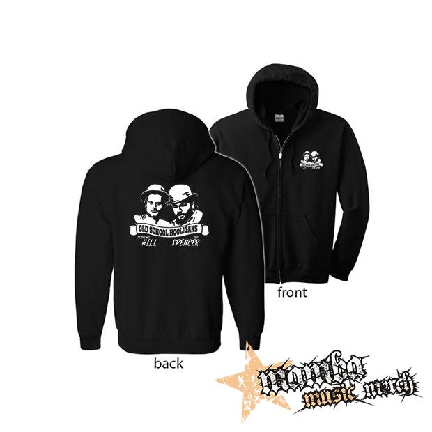 TERENCE HILL & BUD SPENCER (Hoodie Zip-Up) zipsová čierna mikina