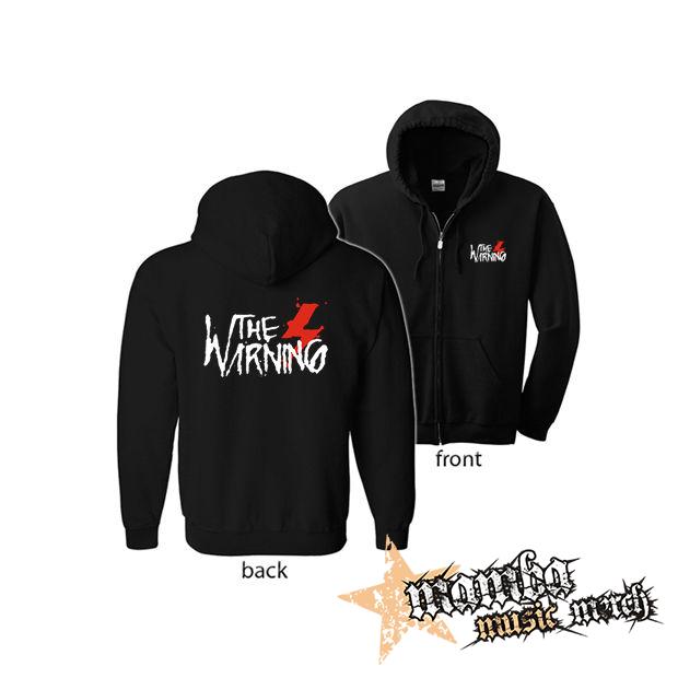 THE WARNING - Logo (Hoodie Zip-Up) zipsová čierna mikina