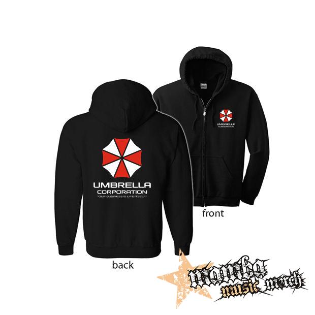 UMBRELLA CORPORATION - Our Business Is Life Itself (Hoodie Zip-Up) zipsová čierna mikina