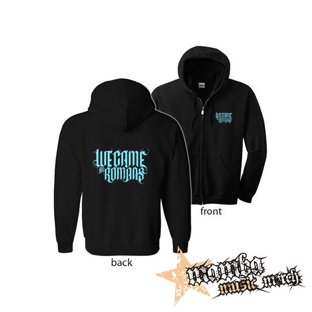 WE CAME AS ROMANS - Cyan Logo (Hoodie Zip-Up) zipsová čierna mikina