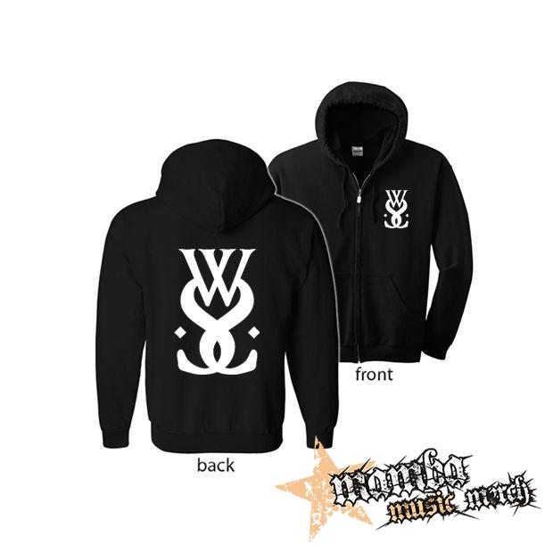 WHILE SHE SLEEPS - Sign (Hoodie Zip-Up) zipsová čierna mikina