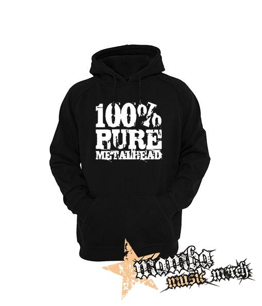 100% PURE METAL HEAD - čierna detská mikina