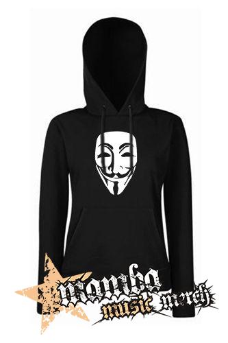ANONYMOUS - čierna dámska mikina