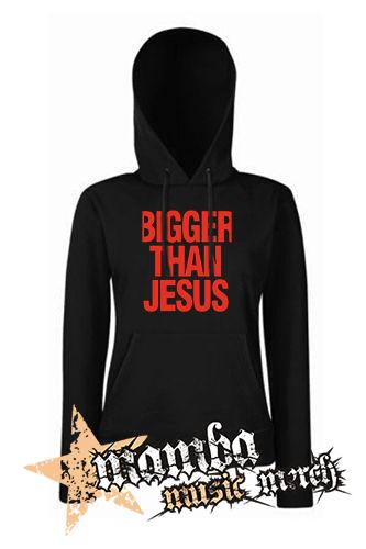 BIGGER THAN JESUS - čierna dámska mikina