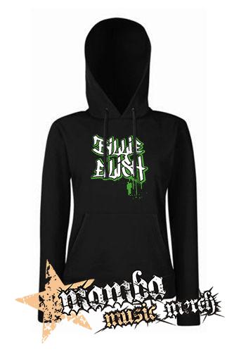 BILLIE EILISH - Painted Graffiti Logo - čierna dámska mikina