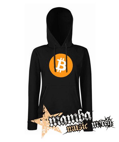 BITCOIN - Crest - čierna dámska mikina