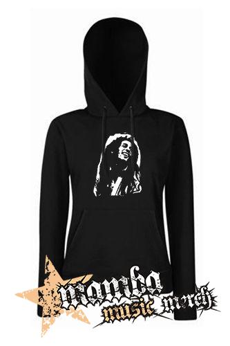 BOB MARLEY - Portrait - čierna dámska mikina