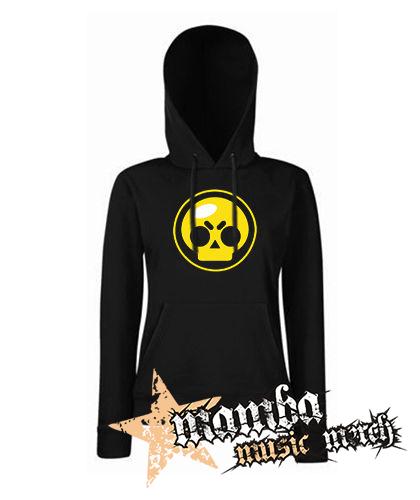 BRAWL STARS - Yellow Skull - čierna dámska mikina