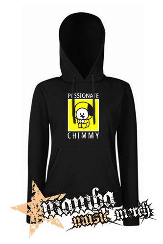 BT21 - Passionate Chimmy NA ČIERNE - čierna dámska mikina
