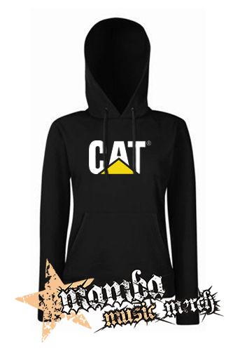 CAT - Logo - čierna dámska mikina
