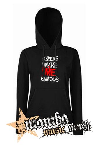 HATERS MAKE ME FAMOUS - čierna dámska mikina