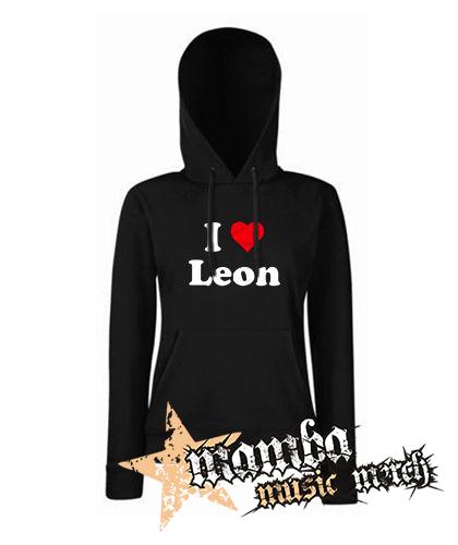 I LOVE LEON - čierna dámska mikina