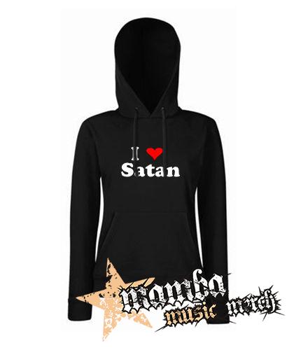 I LOVE SATAN - čierna dámska mikina