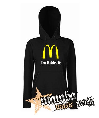 I'M FUCKIN' IT - čierna dámska mikina