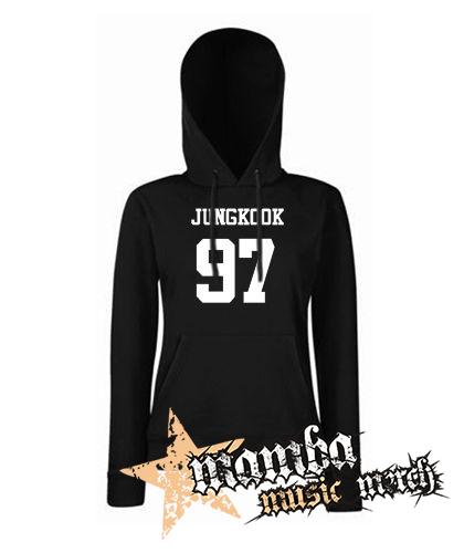 JUNGKOOK - 97 - čierna dámska mikina