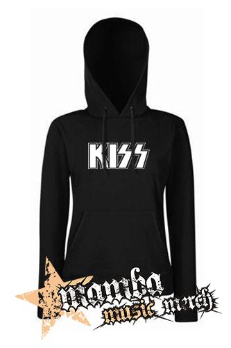 KISS - Logo - čierna dámska mikina