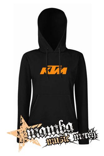 KTM - Orange Logo - čierna dámska mikina