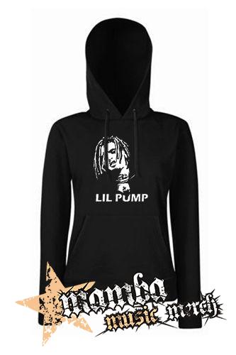 LIL PUMP - Logo & Portrait - čierna dámska mikina