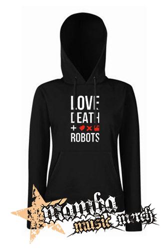 LOVE DEATH ROBOTS - Logo And Crest - čierna dámska mikina