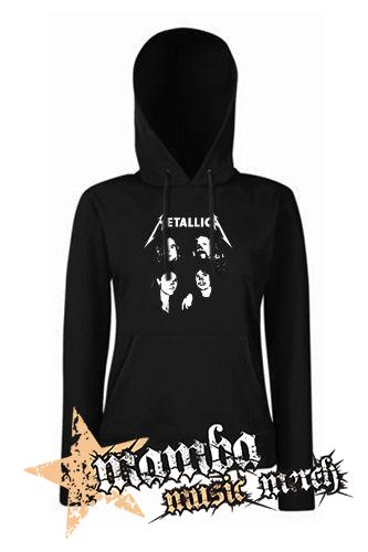 METALLICA - Band Justice Time - čierna dámska mikina