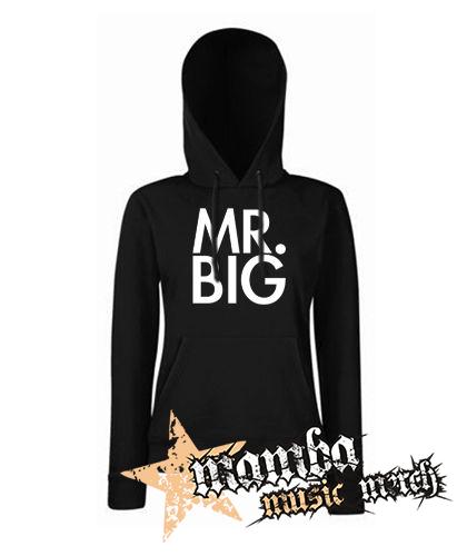 MR BIG - Logo White - čierna dámska mikina