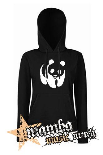 PANDA - čierna dámska mikina