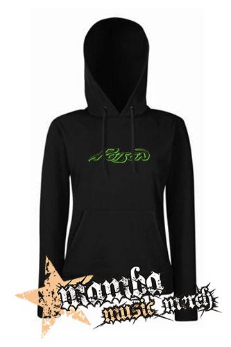POISON - Logo Green - čierna dámska mikina