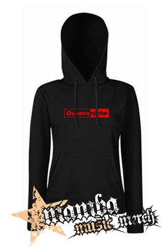 QUEENSRYCHE - Logo RED - čierna dámska mikina