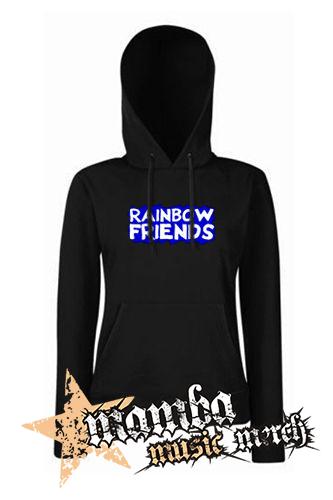 RAINBOW FRIENDS - čierna dámska mikina