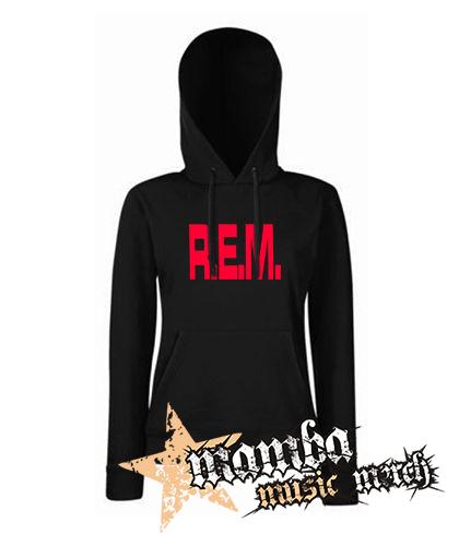 REM - Logo Red - čierna dámska mikina