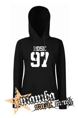 ROSÉ 97 - White Logo - čierna dámska mikina