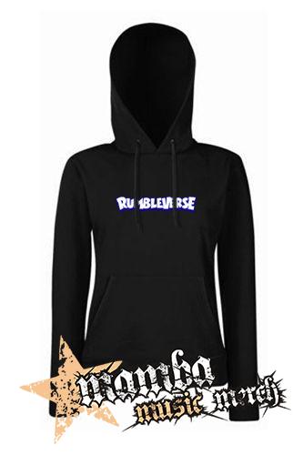 RUMBLEVERSE - Logo Blue - čierna dámska mikina
