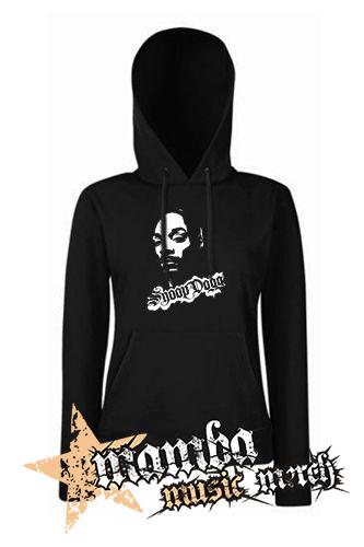 SNOOP DOGG - Logo & Portrait - čierna dámska mikina